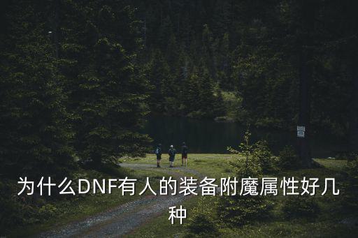 为什么DNF有人的装备附魔属性好几种