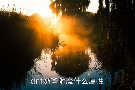 dnf奶爸附魔什么属性