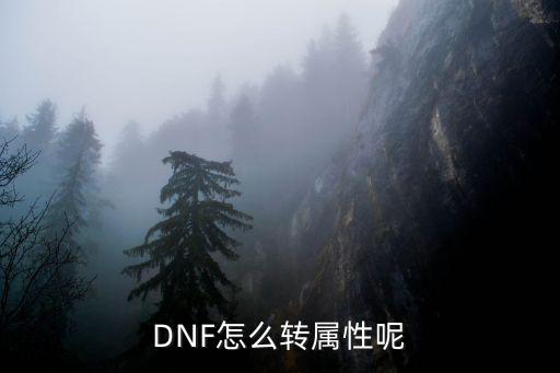 DNF怎么转属性呢