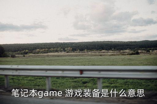 笔记本game 游戏装备是什么意思