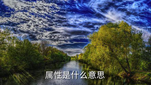 属性是什么意思