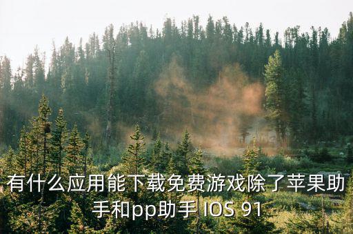 有什么应用能下载免费游戏除了苹果助手和pp助手 IOS 91