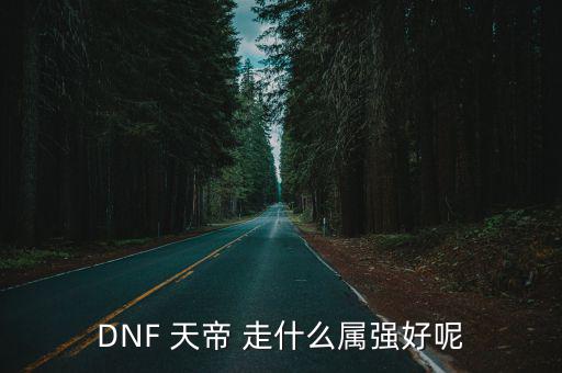 DNF 天帝 走什么属强好呢