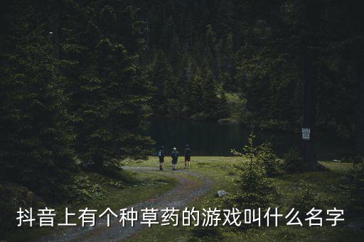 抖音上有个种草药的游戏叫什么名字