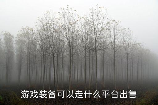 游戏装备可以走什么平台出售