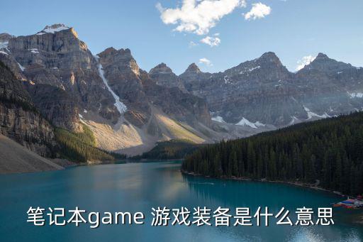 笔记本game 游戏装备是什么意思