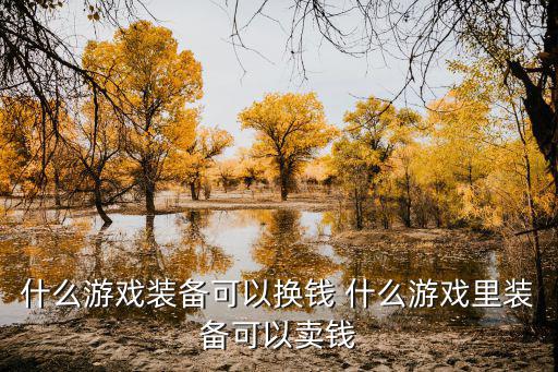 什么游戏装备可以换钱 什么游戏里装备可以卖钱