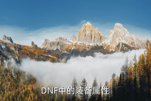 DNF中的装备属性