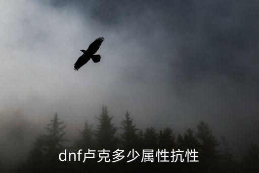 dnf卢克多少属性抗性