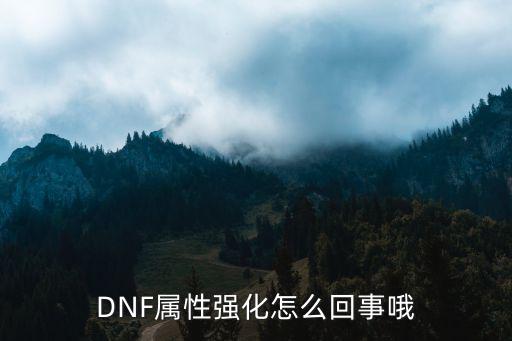 DNF属性强化怎么回事哦