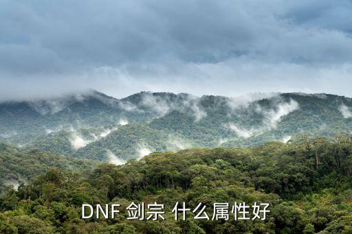 DNF 剑宗 什么属性好