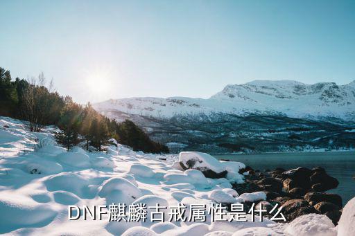 dnf麒麟技能加什么属性，DNF麒麟古戒属性是什么