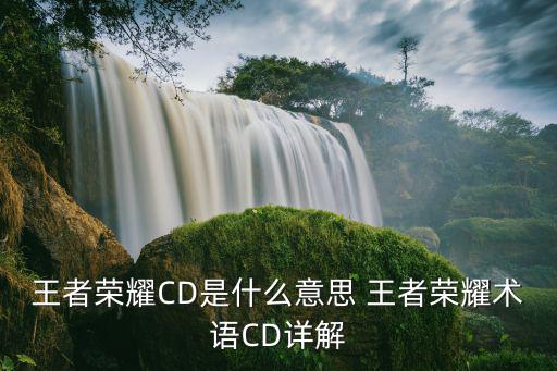 王者荣耀CD是什么意思 王者荣耀术语CD详解