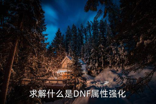 求解什么是DNF属性强化