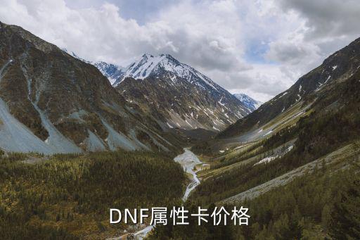 DNF属性卡价格