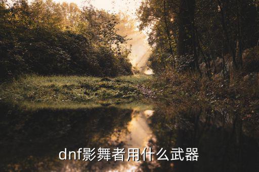 dnf影舞者用什么武器