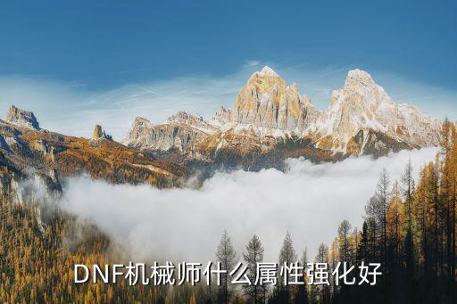 DNF机械师什么属性强化好