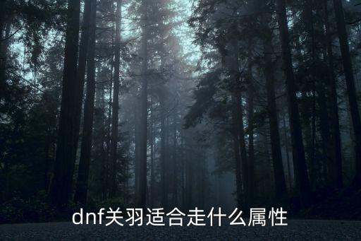 dnf关羽适合走什么属性