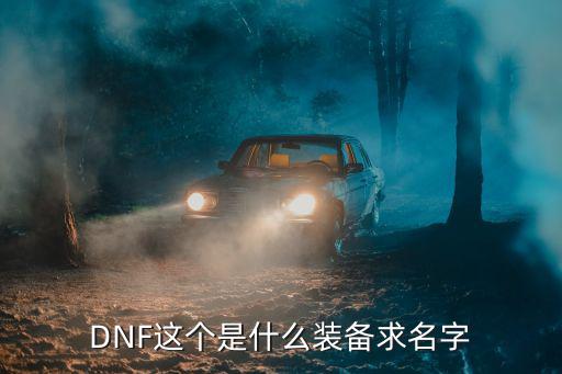 DNF这个是什么装备求名字