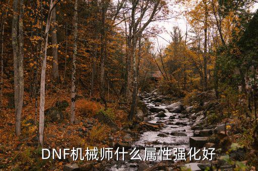 dnf男机加什么属性好，DNF机械师什么属性强化好