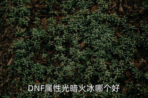 DNF属性光暗火冰哪个好