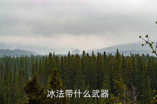 冰法带什么武器