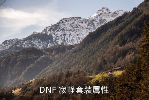 DNF 寂静套装属性