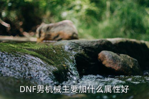 dnf机械带什么属性，DNF机械要堆什么属性强化啊