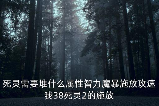 死灵需要堆什么属性智力魔暴施放攻速我38死灵2的施放