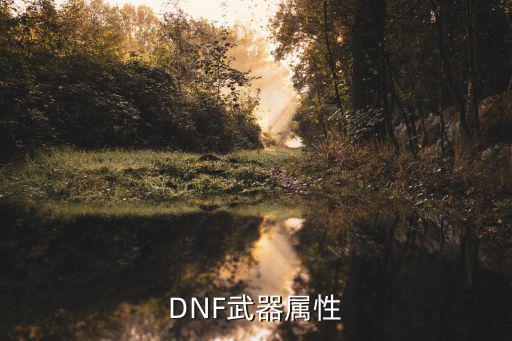 DNF武器属性