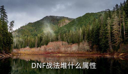 DNF战法堆什么属性