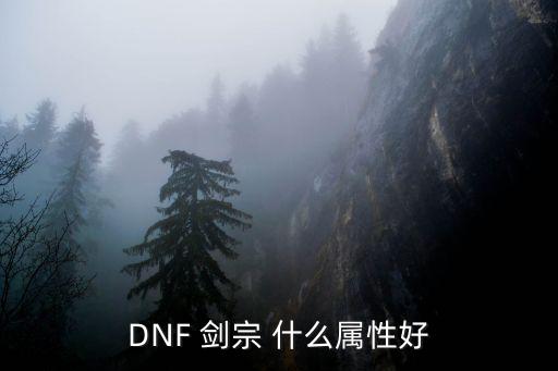 DNF 剑宗 什么属性好