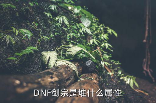 DNF剑宗是堆什么属性