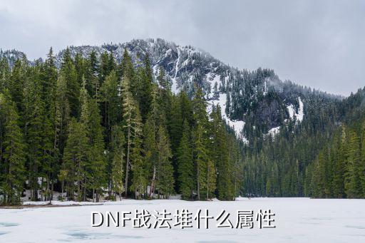 DNF战法堆什么属性