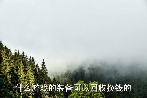 哪个游戏装备可以回收，什么游戏的装备可以回收换钱的