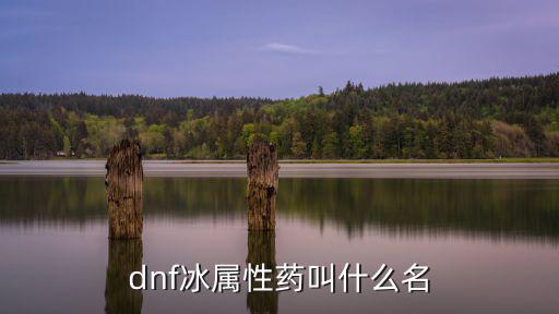 dnf冰属性什么药，dnf什么药水是冰属性