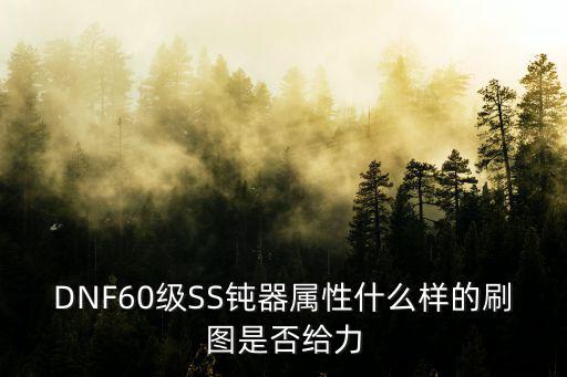 dnf钝器什么属性，DNF65SS钝器属性