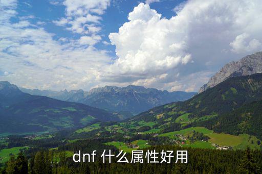 dnf 什么属性好用