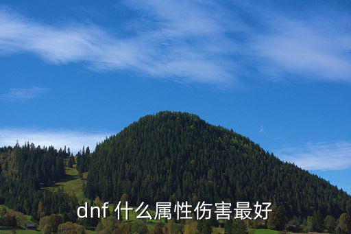 dnf 什么属性伤害最好