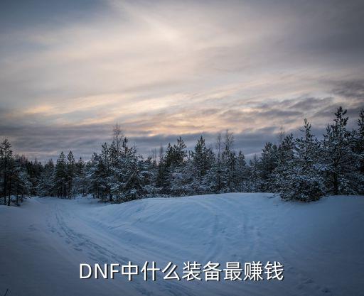 DNF中什么装备最赚钱