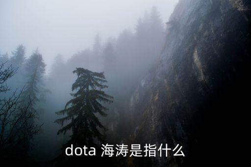 dota 海涛是指什么