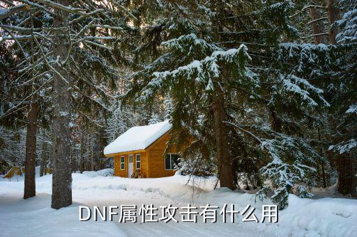 DNF属性攻击有什么用