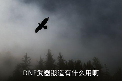 DNF武器锻造有什么用啊