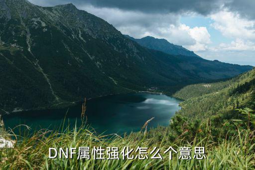 DNF属性强化怎么个意思