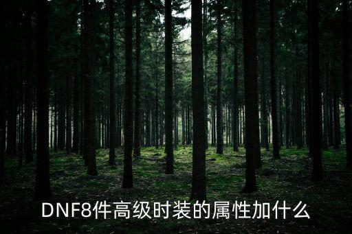 DNF8件高级时装的属性加什么