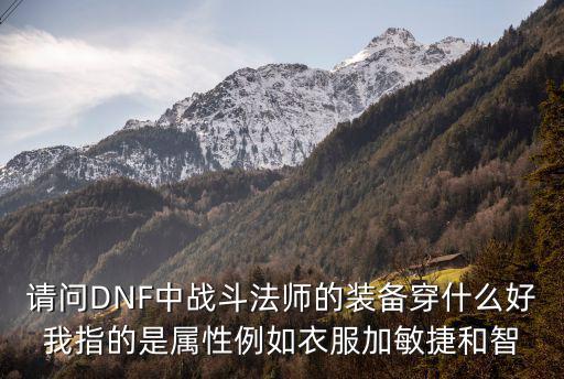 dnf战法要什么属性，DNF中战法买时装要什么属性的