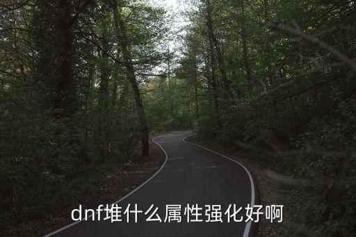 dnf堆什么属性强化好啊