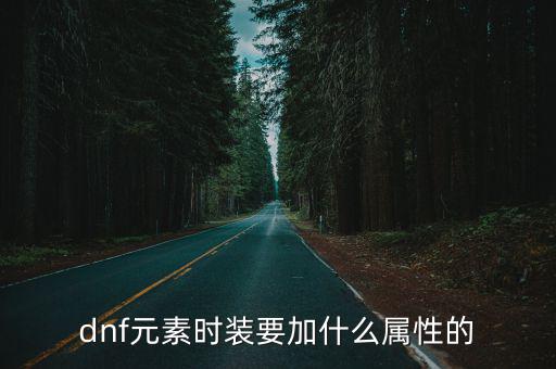 dnf元素属性加什么，DNF元素刷图主加什么属性