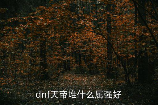 dnf天帝强什么属性，dnf天帝堆什么属强好