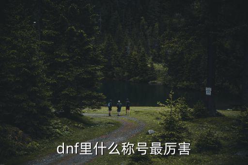 dnf里什么称号最厉害